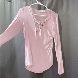 Light Purple Tie Up Long Sleeve💜